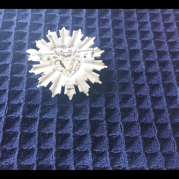 Vintage RJ Graziano double churn sunburst broach - Picture 3 of 3